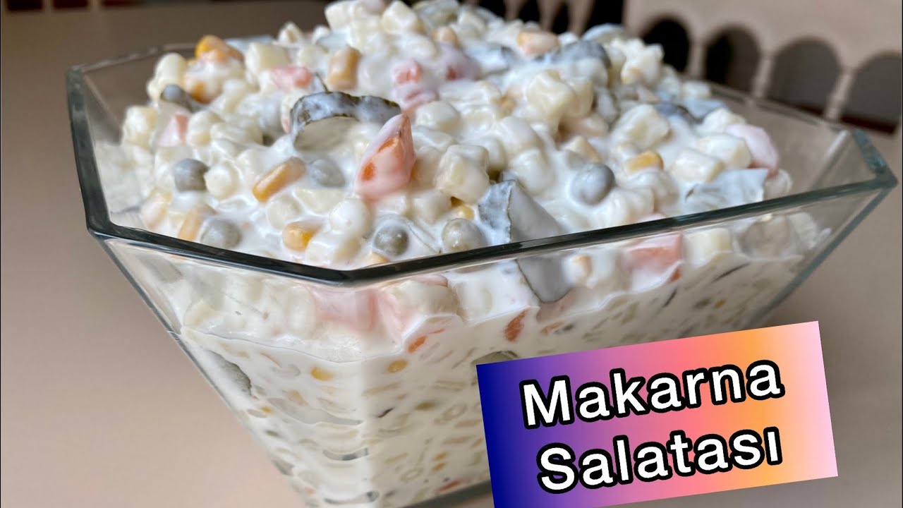 ⁣5 DAKİKADA HAZIR OLAN LEZZETLİ MAKARNA SALATASI🙌🏻Makarna Salatası Nasıl Yapılır?|Amerikan Salatası