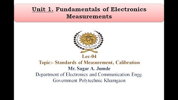 Lecture-04 Fundamentals of Electronics measurements