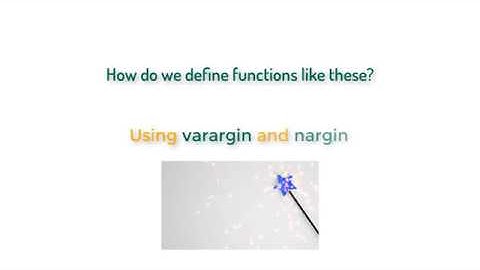 MATLAB - Advanced Functions