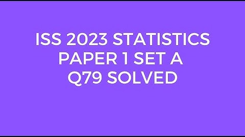 Indian Statistical Service (ISS) 2023 Statistics Paper I Set A Q79 Solved (Octal to Hexadecimal)