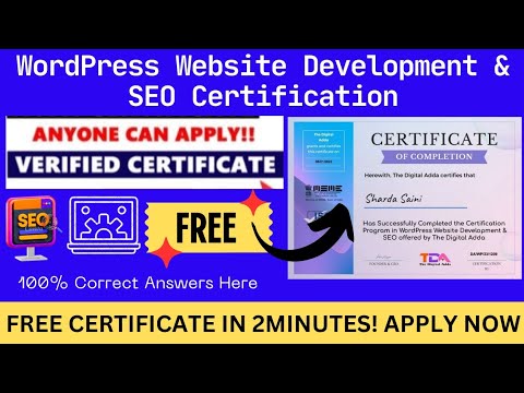 Ready go to ... https://youtu.be/nOn7trNj_PIDigital [ Free WordPress Website Development & SEOÂ Certification | Wordpress Free Certificate Online]