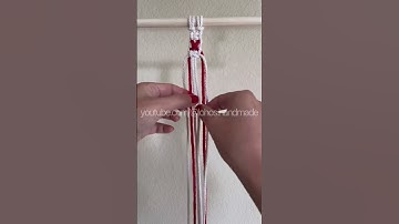 macrame basic knot tutorial for beginners - DIY macrame tutorial for beginners - Square Knot Var