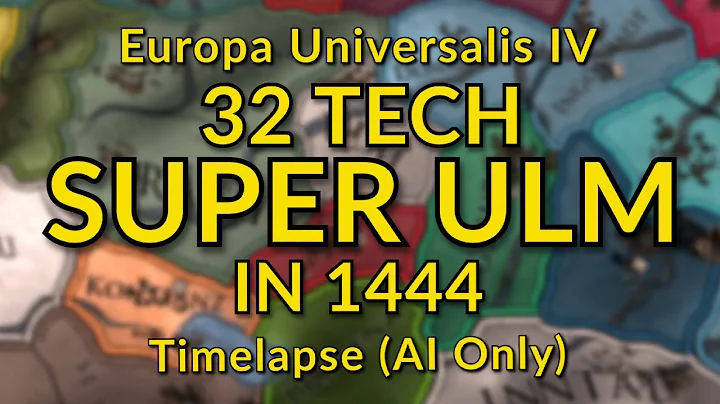 EU4 but I gave Ulm 32 Tech in 1444 | AI Timelapse