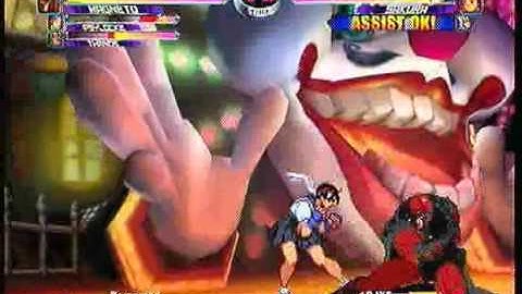 MvC2 Online (360): Brett ( ) vs DJX Fang ( ) 5 .:5.3.11:.