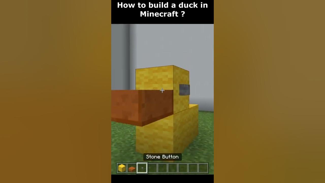 how-to-build-a-duck-in-minecraft-youtube