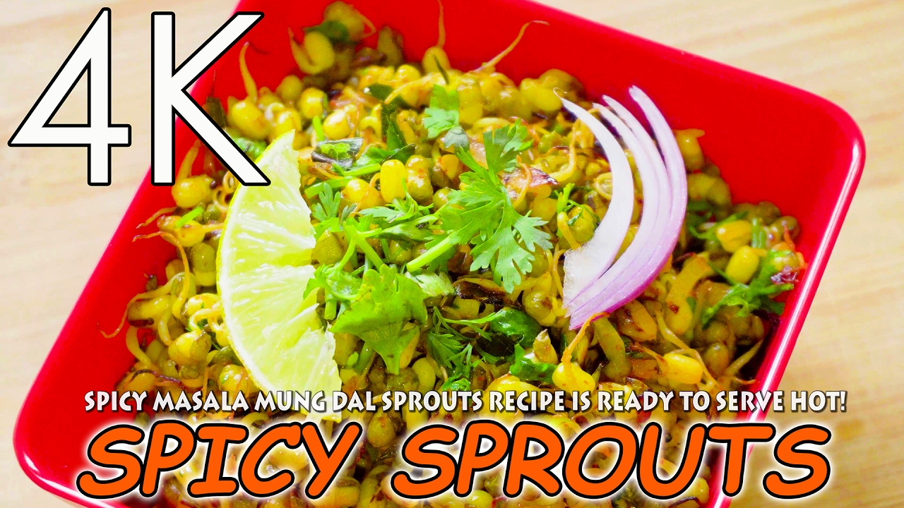 easy vegan recipes to lose weight Masala Moong Sprouts Chatpata Spicy Recipe | 4K