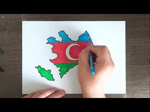 azerbaycan haritası çizimi / azerbaycan haritası nasıl çizilir