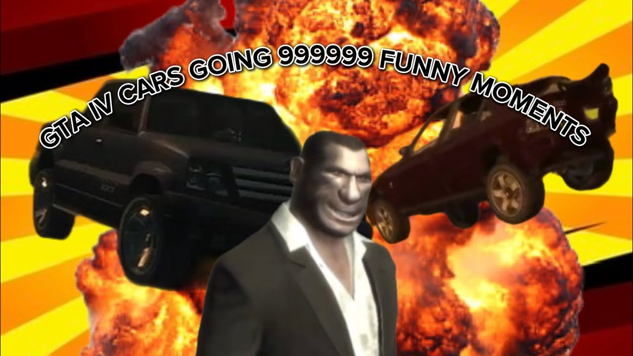 GTA IV cars going 999999 funny moments