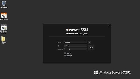How to install Wisenet SSM Software on Windows Server 2012?