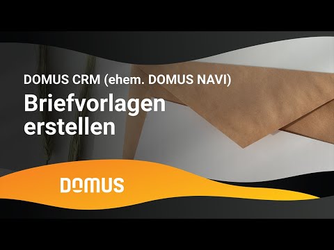 DOMUS NAVI - Briefvorlagen erstellen
