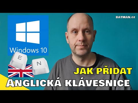 Windows 10 – anglická EN klávesnice přidat