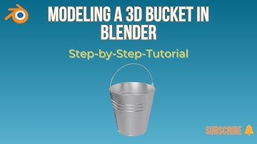 Modeling a 3D bucket in Blender #b3d #blender