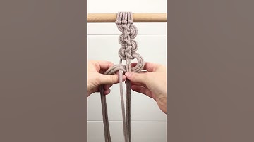 The Wave Knot | Macrame TIMELAPSE
