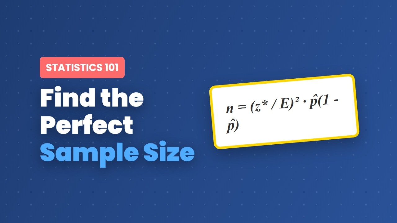 How to Calculate Sample Size for Proportions (Statistics Formula ...