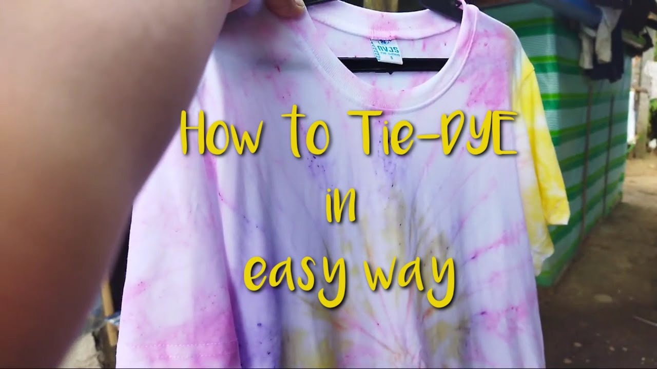 How to TieDye Tshirts in easy way YouTube