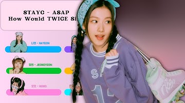 [AI COVER] How Would TWICE sing "ASAP" by STAYC