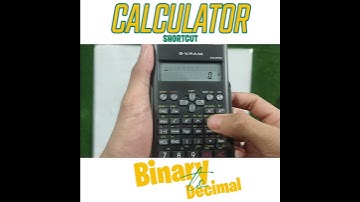 Binary to Decimal using 100ms Scientific Calculator✨ ক্যালকুলেটরে বাইনারি থেকে ডেসিমেল 😱