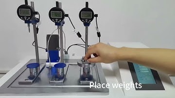 Operation of Vicat testing of HDT tester DH-300A