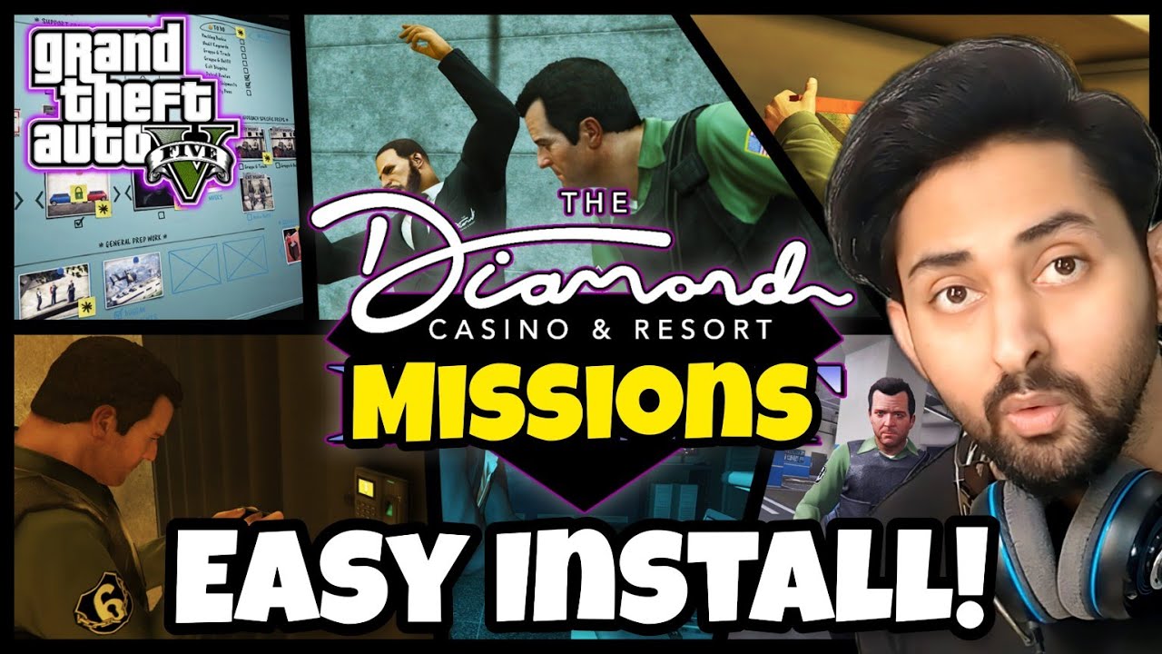 HOW TO INSTALL DIAMOND CASINO MISSIONS IN GTA 5 GTA 5 Mods Hindi