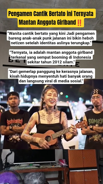 Pengamen Cantik Bertato ini Ternyata Mantan Anggota Girlband‼️#viralvideo #trending #anakpunk #fyp
