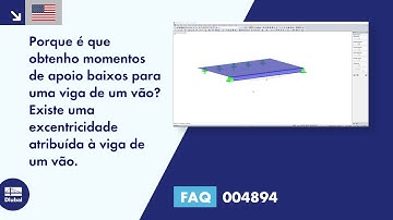 [EN] [PT] FAQ 004894 | Porque é que obtenho momentos de apoio baixos para uma viga de um vão? A v...