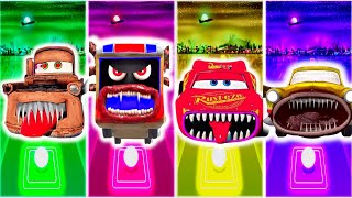 Tow Matter vs Bus Eater vs McQueen Eater vs Car Eater | Tiles Hop Edm Rush