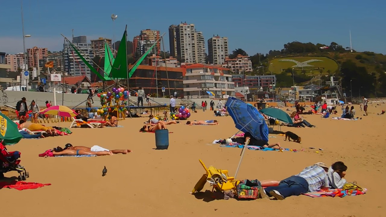 Playa de Reñaca - Chile - YouTube