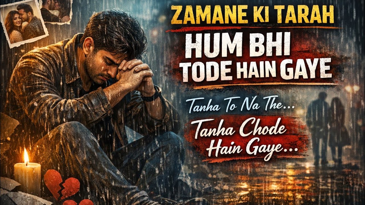 Zamane Ki Tarah Hum Bhi Tode Gaye | Heart Touching Sad Song | Tanha Chhod Diya 💔