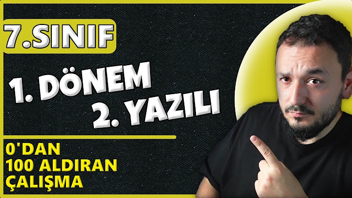 7.Sınıf Matematik 1.Dönem 2.Yazılı | Sıfırdan 100 AL