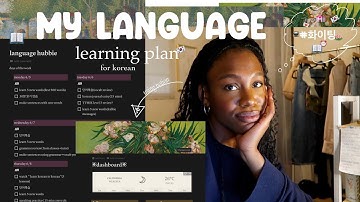create a language learning🇰🇷schedule w/ me feat. @Notion