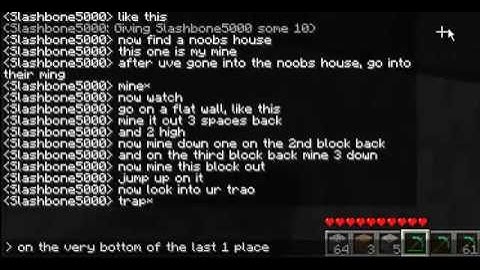How to make a noob trap in Minecraft