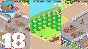 Idle Forest Lumber Inc: Timber Factory Tycoon - Gameplay Walkthrough Part 18 (iOS, Android)