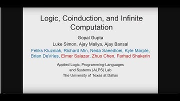 Logic, Co-induction and Infinite Computation