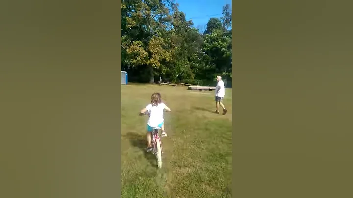 Riding the bike