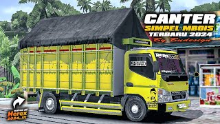 SHARE!! MOD TRUCK CANTER SIMPEL MBOIS TERBARU 2024 || MOD BUSSID TERBARU