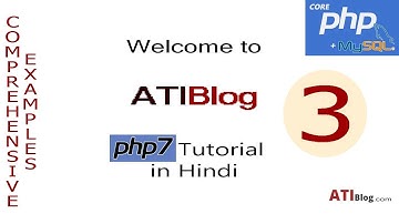 3. PHP Variables | PHP Tutorial | Hindi | ATIBlog