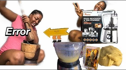 How to make POUNDED YAM without actually pounding the yam with a mortal and pistel ||