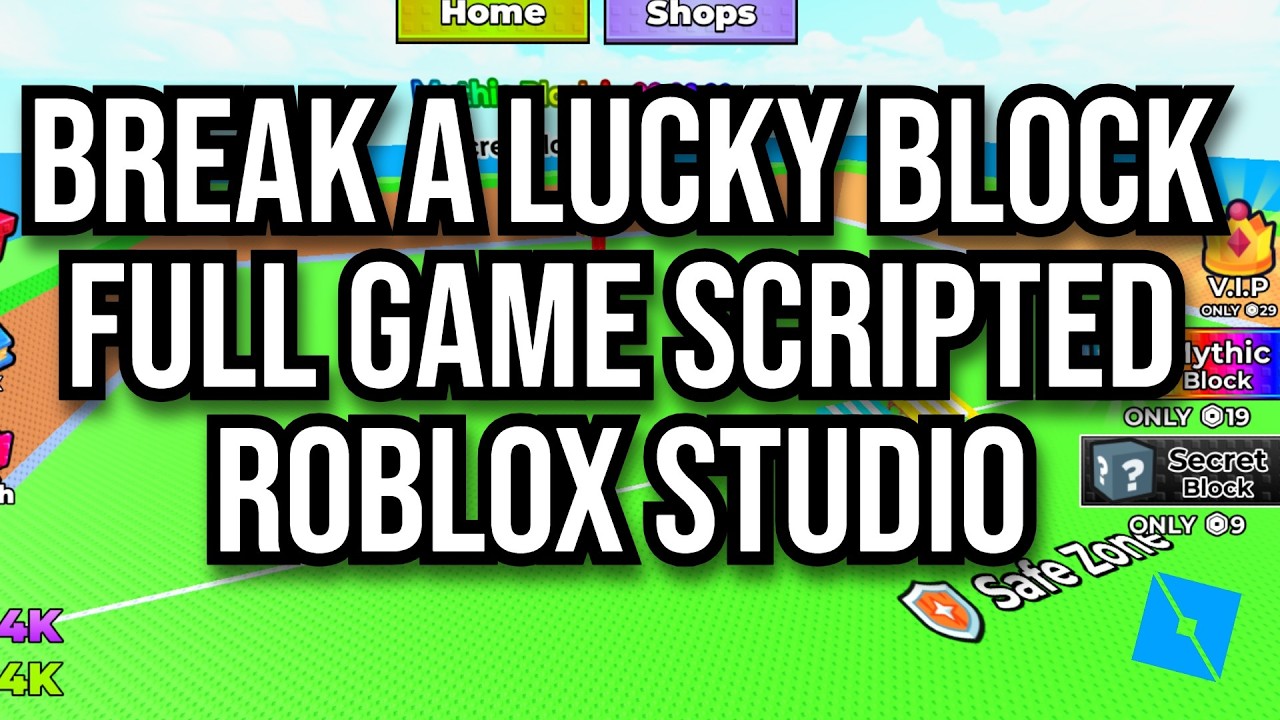 [FREE] BREAK A LUCKY BLOCK FULL GAME SCRIPTED ROBLOX STUDIO UNCOPYLOCKED