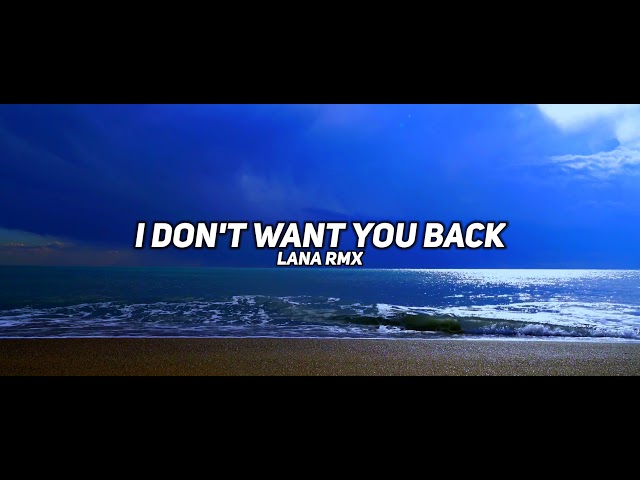 I DON'T WANT YOU BACK (FUTURE BANGERS) - LANA RMX class=