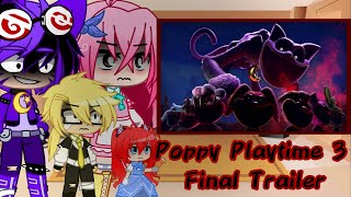 •Poppy Playtime React Final Trailer de Poppy Playtime 3 Parte 2• [My Au Gacha Club]🌙☀️