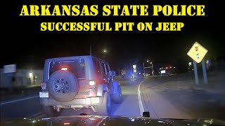 Trooper BYRD with Arkansas State Police - Agency Assist | Good PIT maneuver on JEEP