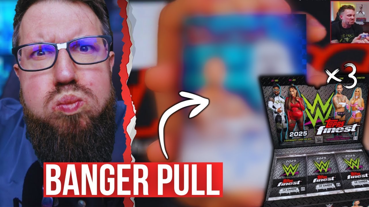 BANGER PULL im BOX BREAK RETTET MIR DEN A*SCH! 😱 ICH öffne 3x WWE TOPPS FINEST 2025 🔥