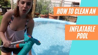 How To Clean An Inflatable Pool Above Ground Pool Cleaning Hacks