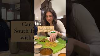 How to eat South Indian Food #IndianFood #Foreigner #trendingshorts