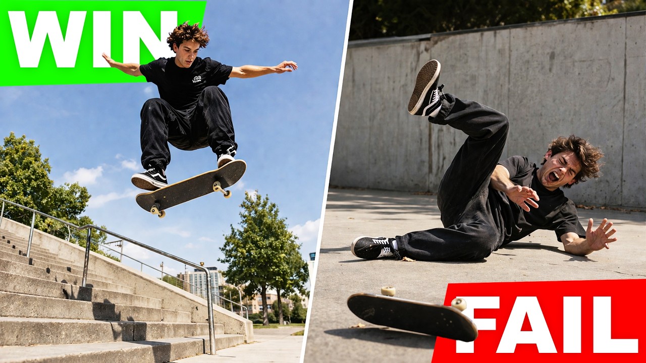 If you skate… this will hurt - skate wins & fails