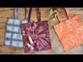 3 tiedye tote bag techniques  diy by sstrene grene