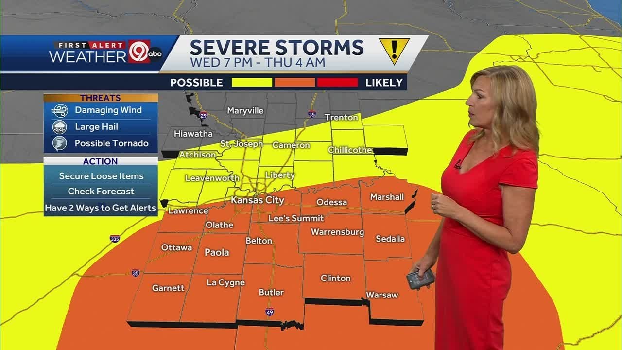 Chances for severe storms increases in Kansas City on July - YouTube
