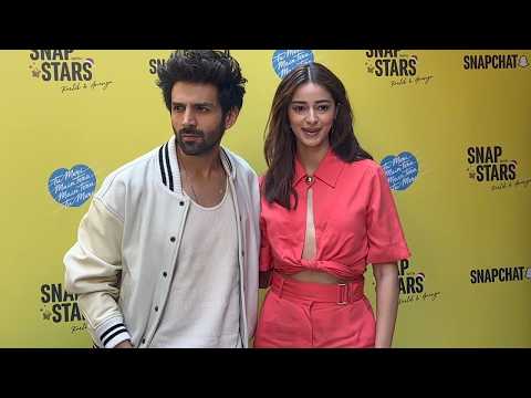 Kartik Aaryan & Ananya Panday At The 'SNAP WITH STARS’ A Special SNAPCHAT Creator Event
