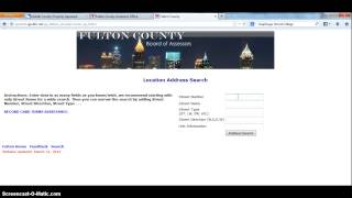 How to Search County Assessors website