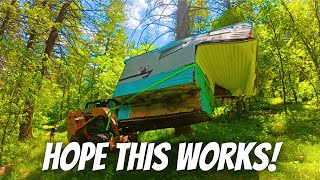 We Found an Abandoned Camper in the Woods... and Hauled It Out!